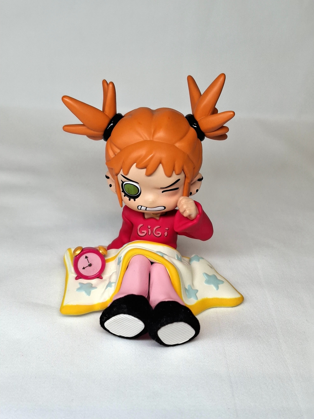 POP MART Peach Riot Rise Up Series Alarm Clock Blanket Figure Authentic HTF